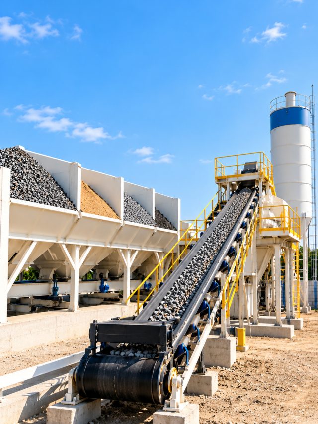 Why is Proper Material Storage Important in a Concrete Batching Plant?